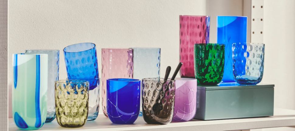 Farvede vandglas i top kvalitet